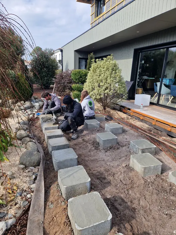 chantier terrasse andernos