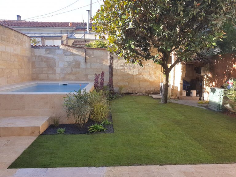 création espace jardin apres