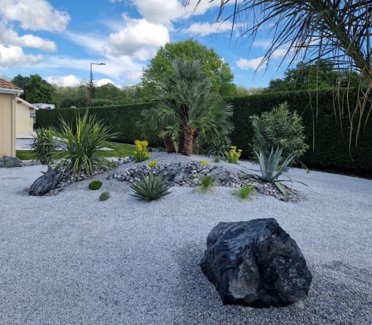 création jardin mineral