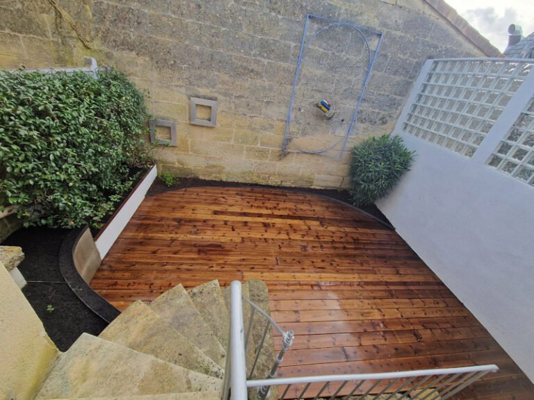 fin de chantier terrasse bois