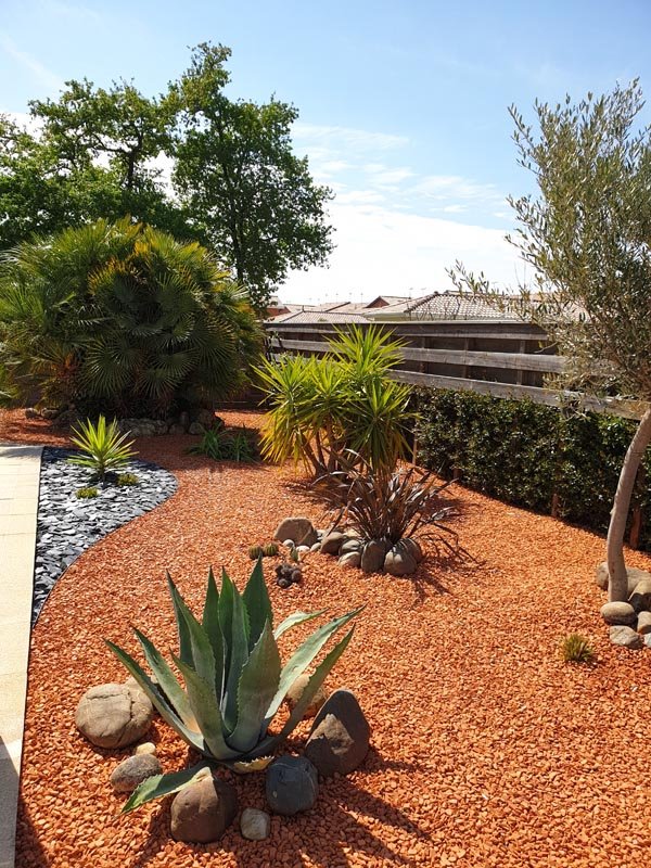 jardin minéral sur maison