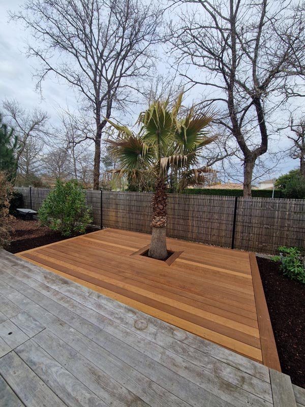 terrasse pour chaises longues